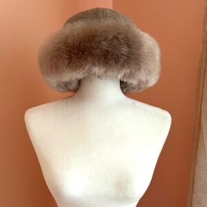Alpaca fur + merino wool hat by Simply Natural Designs. Size M